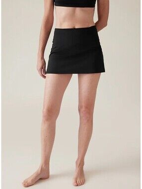 Athleta Tidal Swim Skirt  Size XL Black